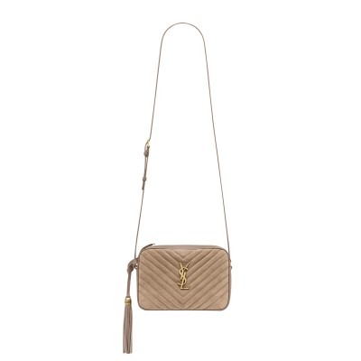 YSL LOU IN QUILTED SUEDE 715232C4BW72346 (23*16*6cm)
